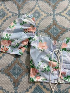 prettiest floral crop top