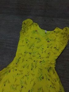 Beautiful Frock Style Kurti With Inner Linning ( A