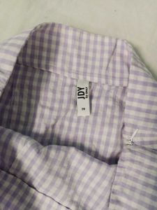 Purple striped skirt