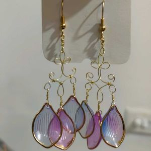 Floral Dangle Drop Earrings