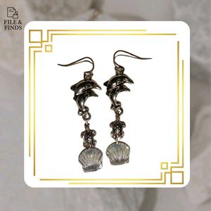 (COMBO OF 2) - Mermaid Tail Drop Earrings