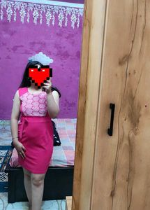 Rose Pink Bodycon Dress 👗