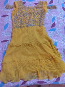 Frok Style Kurta With Gharara Set