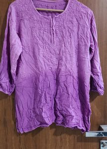 Chikankari Ombre Kurta