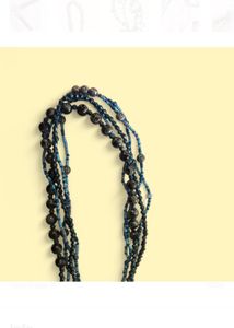 Blue Beaded Neckwear
