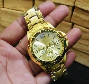 Rosara Gold Watch For Menb
