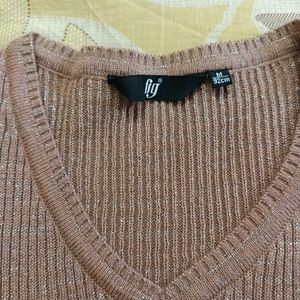 FIG shimmering  Knit Top
