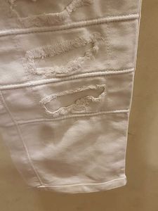 Ripped White Jeans