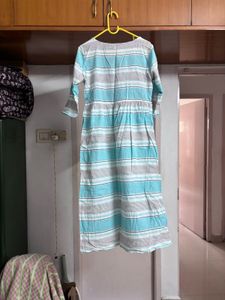 “Vishudh” Cyan Floral Kurta