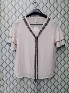 New With Tag Korean Elegant V-Neck Top