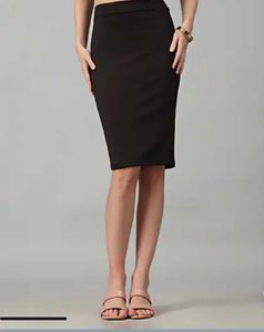 Elegant Black Pencil Skirt