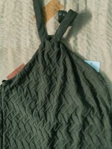 Olive Green Halter Maxi Dress It&#39;s Stretchable