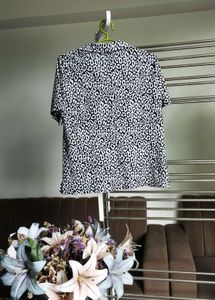 Vintage Animal Print Blouse