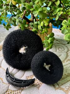 🖤 Perfect black Bun provides instant volume ..