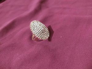 2 pair of gold plated pearl earrings with a stone