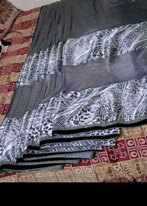 Elegant Animal Print Saree