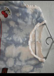 Combo Of Cute Tie-Dye Mini Dress And Pink Top