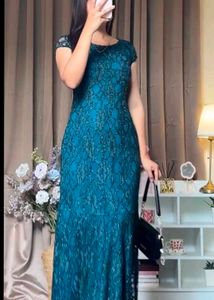 Elegant Blue Maxi Dress