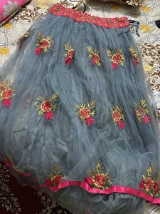 Floral Embroidered Lehenga Skirt