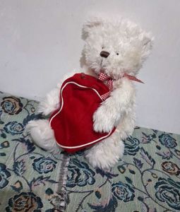 Bear Plush with Heart Gift Zip Bag