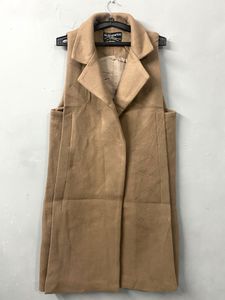 Sleeves Dark Fawn Stylish Coat