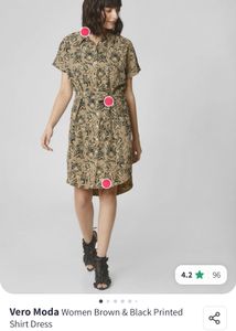 Vero Moda Tiger Print Shirt Dress