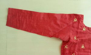 Red Embroidered Kurti