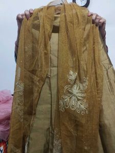 Elegant Purple Skirt Set With Duppata