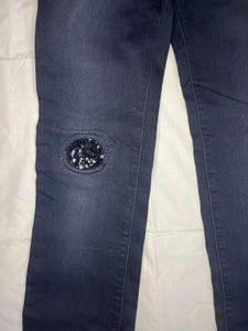Old Navy Black Denim Jeans For Girls