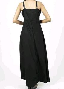 Women Fit and Flare Black Dress