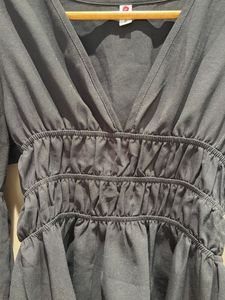 Chic Black Peplum Top