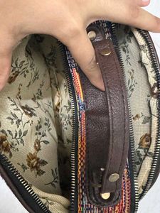 Multi-Color Woven Pattern Sling-cum-Handbag