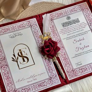 Elegant Velvet Nikahnama