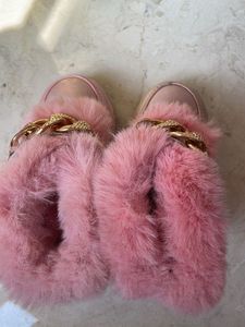 Cute Pink Fur Boots