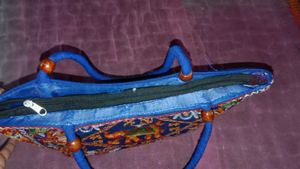 Embroidered Elephant Tote Bag