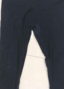 Floral Print Navy Blue Nyracut Kurti With Leggings