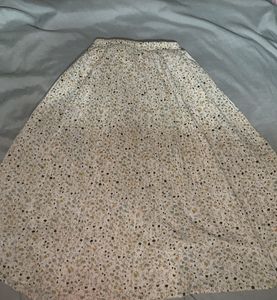 Floral Pleated Skirt