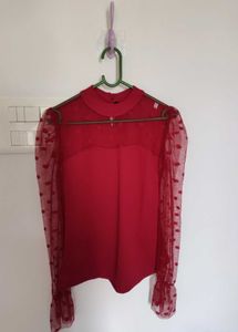 Elyraa Women's Top With Polka Dots