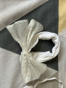 Combo Of Three White Colour Hair Bands For Girls