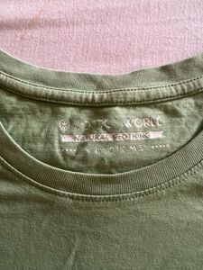 Green Tshirt Cotton World L Size