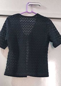 Casual Black Shrug