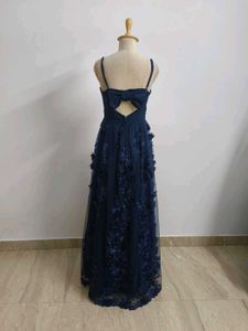 Elegant Navy Blue Gown