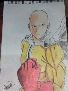 One Punch Man Art | Pencil Colour|