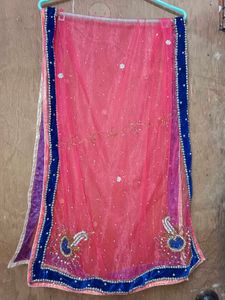 Pink Embellished Lehenga Skirt