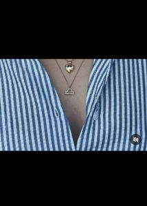 Striped Button-Up Shirt