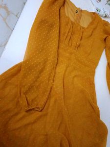 Mustard Yellow One Piece Dress