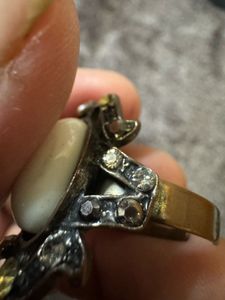 Two Vintage Rhinestone Rings