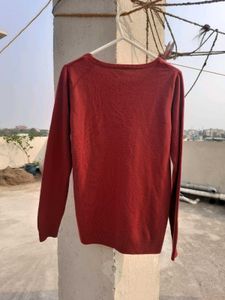 Fig Maroon Sweatshirt For Women