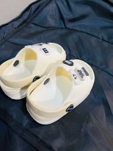 AJIO Baby Off white Crocks