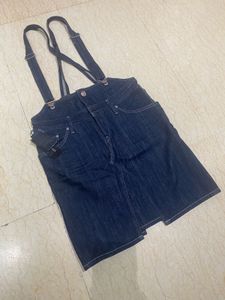 Denim Dungree Skirt